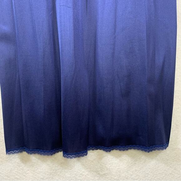 Vintage Vanity Fair Slip Dress Sz 36 Purple Y2K 90s Babydoll Fairy Grunge‎ Long - Picture 5 of 14